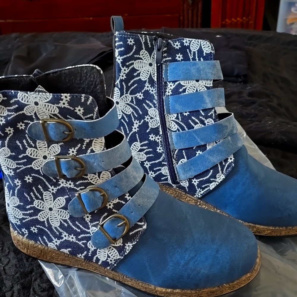 Denim Booties - image 1